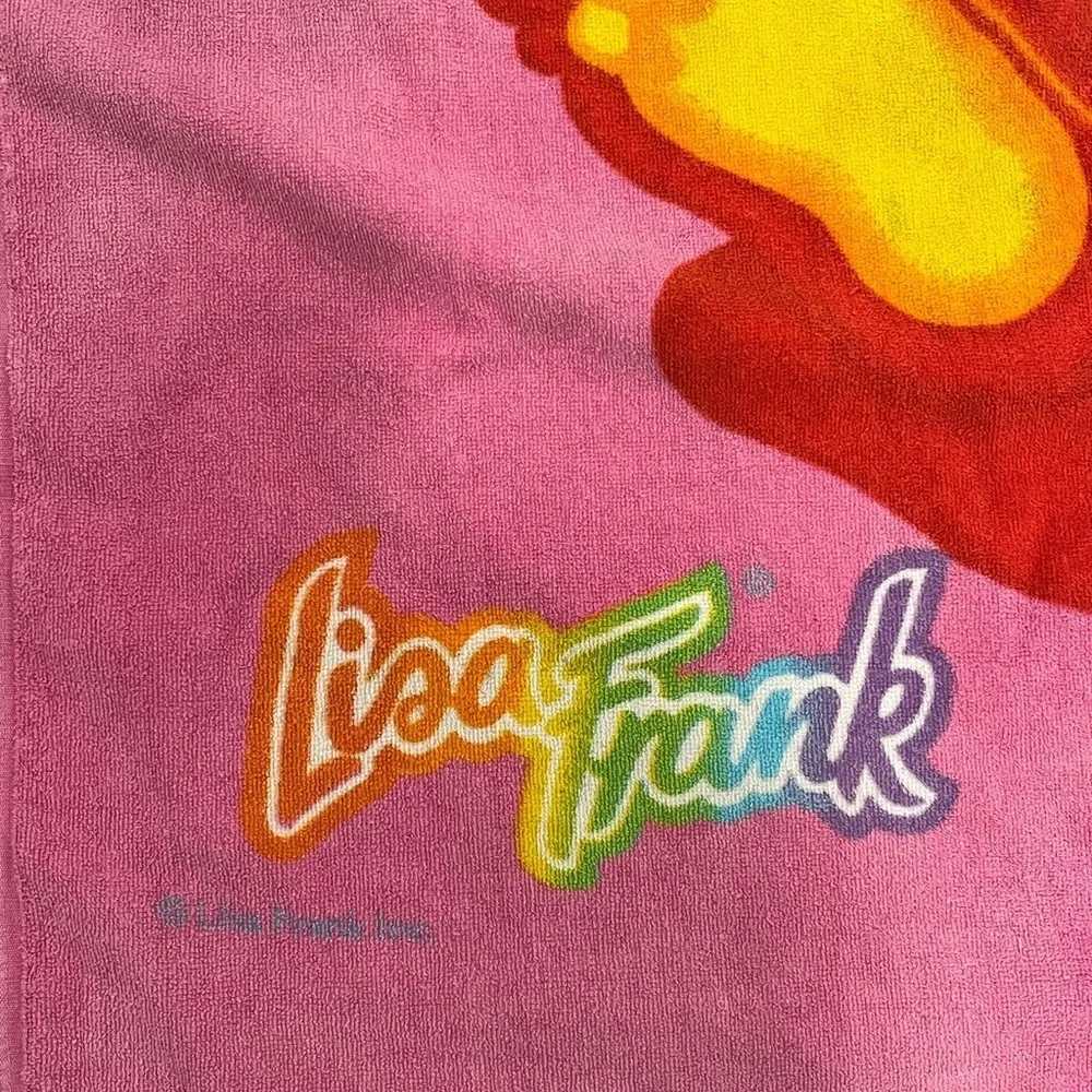 VINTAGE LISA FRANK HOLLYWOOD BEAR BEACH TOWEL